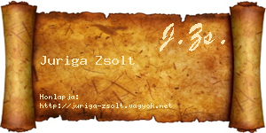 Juriga Zsolt névjegykártya